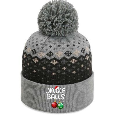 Jingle Balls Tinsel Tits Funny Christmas Couples Matching The Baniff Cuffed Pom Beanie