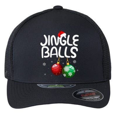 Jingle Balls Tinsel Tits Funny Christmas Couples Matching Flexfit Unipanel Trucker Cap