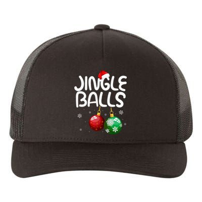 Jingle Balls Tinsel Tits Funny Christmas Couples Matching Yupoong Adult 5-Panel Trucker Hat