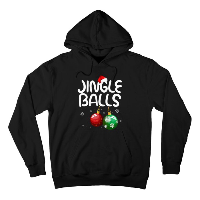 Jingle Balls Tinsel Tits Funny Christmas Couples Matching Hoodie