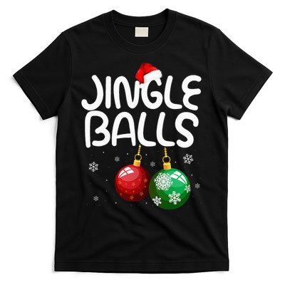 Jingle Balls Tinsel Tits Funny Christmas Couples Matching T-Shirt