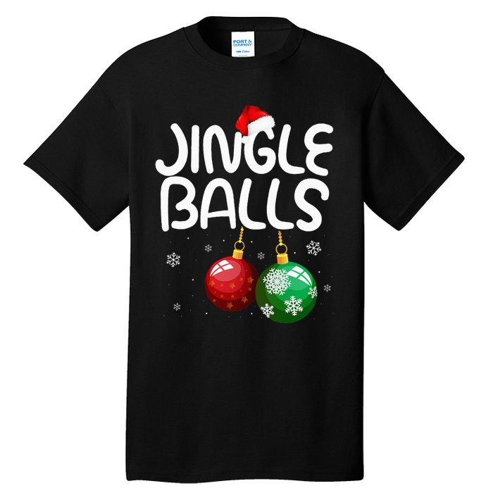 Jingle Balls Tinsel Tits Funny Christmas Couples Matching Tall T-Shirt