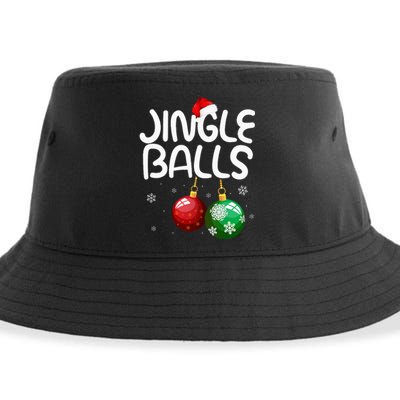 Jingle Balls Tinsel Tits Funny Christmas Couples Matching Sustainable Bucket Hat