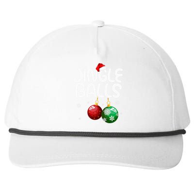 Jingle Balls Tinsel Tits Funny Christmas Couples Matching Snapback Five-Panel Rope Hat