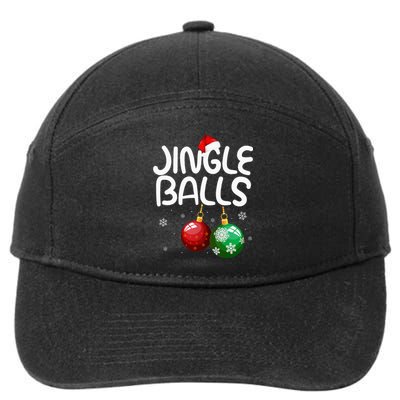 Jingle Balls Tinsel Tits Funny Christmas Couples Matching 7-Panel Snapback Hat