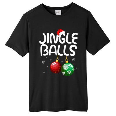 Jingle Balls Tinsel Tits Funny Christmas Couples Matching Tall Fusion ChromaSoft Performance T-Shirt