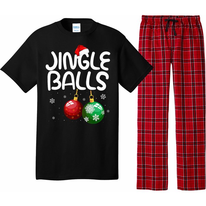 Jingle Balls Tinsel Tits Funny Christmas Couples Matching Pajama Set