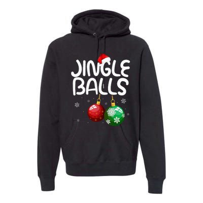 Jingle Balls Tinsel Tits Funny Christmas Couples Matching Premium Hoodie