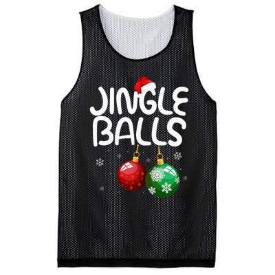 Jingle Balls Tinsel Tits Funny Christmas Couples Matching Mesh Reversible Basketball Jersey Tank