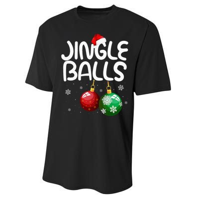 Jingle Balls Tinsel Tits Funny Christmas Couples Matching Performance Sprint T-Shirt