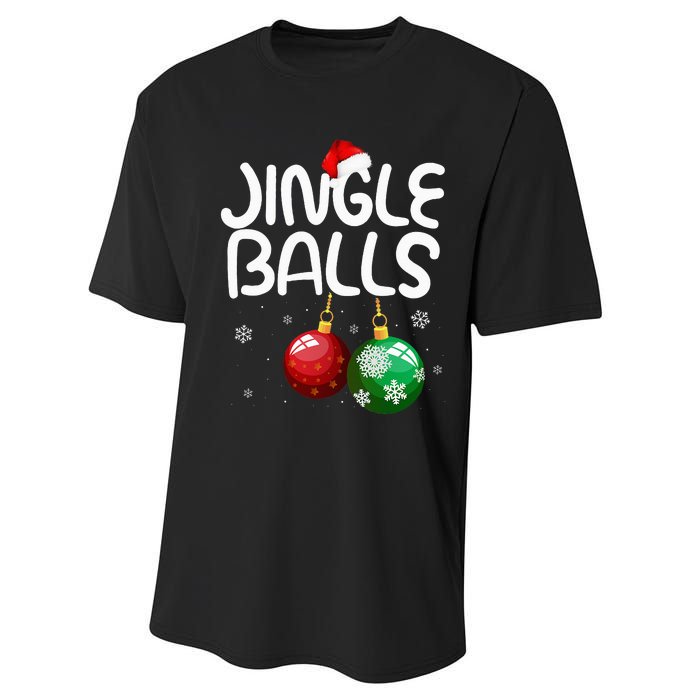 Jingle Balls Tinsel Tits Funny Christmas Couples Matching Performance Sprint T-Shirt