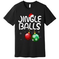 Jingle Balls Tinsel Tits Funny Christmas Couples Matching Premium T-Shirt