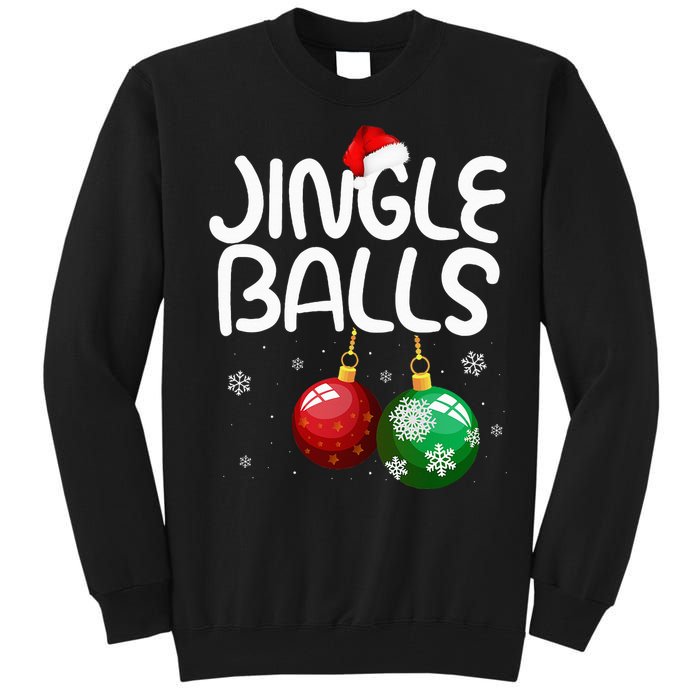 Jingle Balls Tinsel Tits Funny Christmas Couples Matching Tall Sweatshirt