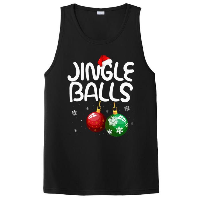 Jingle Balls Tinsel Tits Funny Christmas Couples Matching PosiCharge Competitor Tank