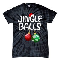 Jingle Balls Tinsel Tits Funny Christmas Couples Matching Tie-Dye T-Shirt