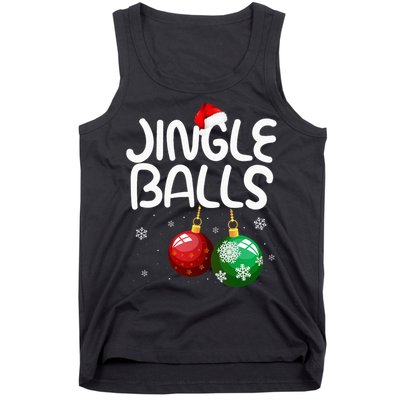 Jingle Balls Tinsel Tits Funny Christmas Couples Matching Tank Top