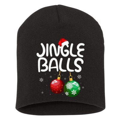 Jingle Balls Tinsel Tits Funny Christmas Couples Matching Short Acrylic Beanie