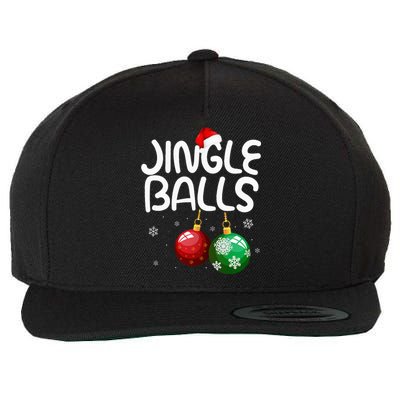 Jingle Balls Tinsel Tits Funny Christmas Couples Matching Wool Snapback Cap