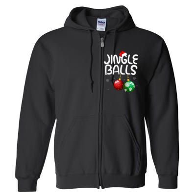 Jingle Balls Tinsel Tits Funny Christmas Couples Matching Full Zip Hoodie