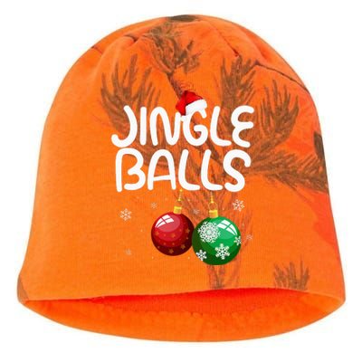 Jingle Balls Tinsel Tits Funny Christmas Couples Matching Kati - Camo Knit Beanie