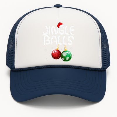 Jingle Balls Tinsel Tits Funny Christmas Couples Matching Trucker Hat