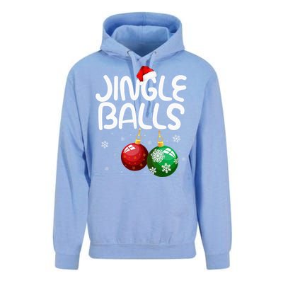 Jingle Balls Tinsel Tits Funny Christmas Couples Matching Unisex Surf Hoodie