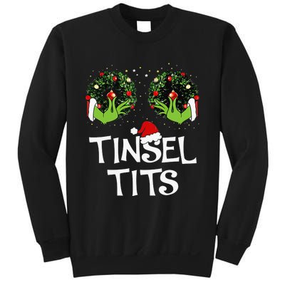 Jingle Balls Tinsel Tits Couples Christmas Matching Couple Sweatshirt