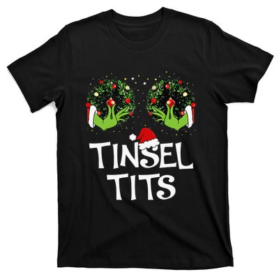 Jingle Balls Tinsel Tits Couples Christmas Matching Couple T-Shirt