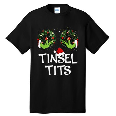 Jingle Balls Tinsel Tits Couples Christmas Matching Couple Tall T-Shirt