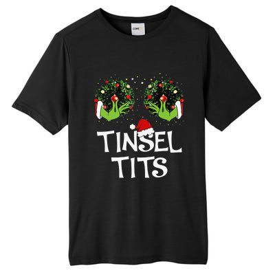 Jingle Balls Tinsel Tits Couples Christmas Matching Couple Tall Fusion ChromaSoft Performance T-Shirt