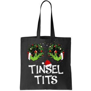 Jingle Balls Tinsel Tits Couples Christmas Matching Couple Tote Bag