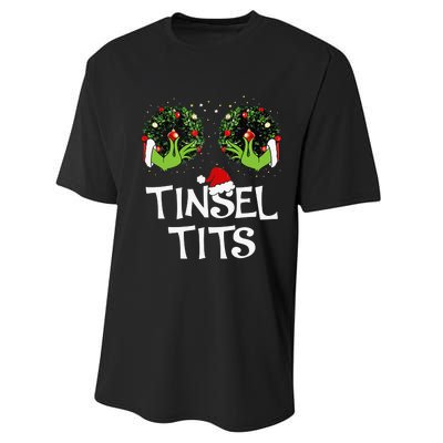 Jingle Balls Tinsel Tits Couples Christmas Matching Couple Performance Sprint T-Shirt