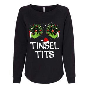 Jingle Balls Tinsel Tits Couples Christmas Matching Couple Womens California Wash Sweatshirt