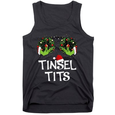 Jingle Balls Tinsel Tits Couples Christmas Matching Couple Tank Top