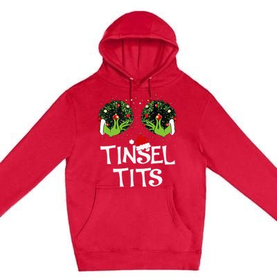 Jingle Balls Tinsel Tits Couples Christmas Matching Couple Premium Pullover Hoodie