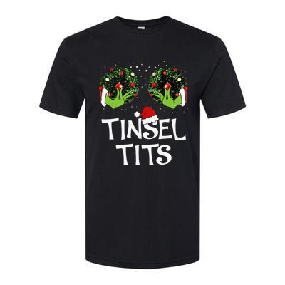 Jingle Balls Tinsel Tits Couples Christmas Matching Couple Softstyle CVC T-Shirt