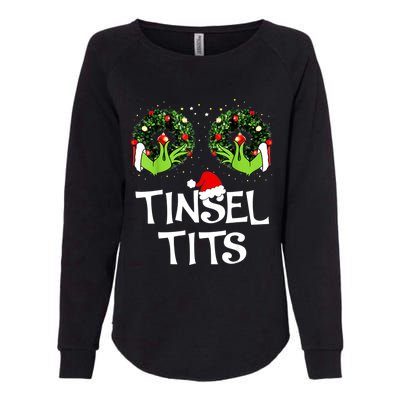 Jingle Balls Tinsel Tits Couples Christmas Matching Couple Womens California Wash Sweatshirt