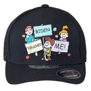 Joe Biden Touched Me Funny Biden Flexfit Unipanel Trucker Cap