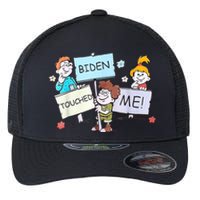 Joe Biden Touched Me Funny Biden Flexfit Unipanel Trucker Cap