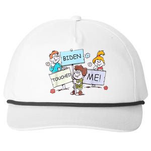 Joe Biden Touched Me Funny Biden Snapback Five-Panel Rope Hat