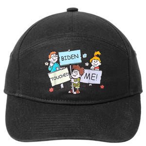 Joe Biden Touched Me Funny Biden 7-Panel Snapback Hat