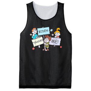 Joe Biden Touched Me Funny Biden Mesh Reversible Basketball Jersey Tank