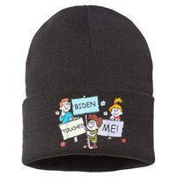 Joe Biden Touched Me Funny Biden Sustainable Knit Beanie