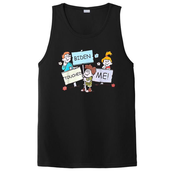 Joe Biden Touched Me Funny Biden PosiCharge Competitor Tank