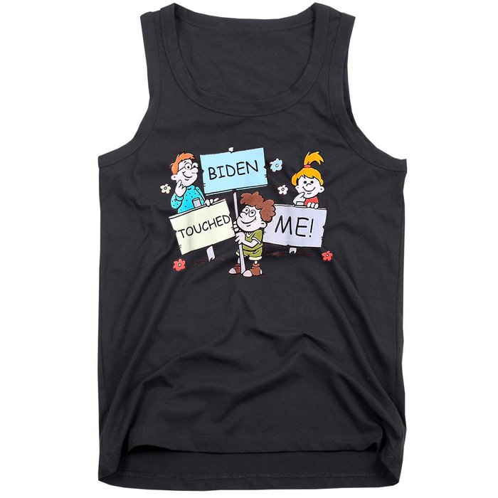 Joe Biden Touched Me Funny Biden Tank Top