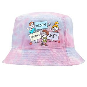 Joe Biden Touched Me Funny Biden Tie-Dyed Bucket Hat