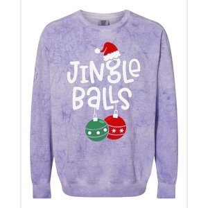 Jingle Balls Tinsel Tits Funny Matching Couple Chestnuts Colorblast Crewneck Sweatshirt