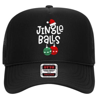 Jingle Balls Tinsel Tits Funny Matching Couple Chestnuts High Crown Mesh Back Trucker Hat