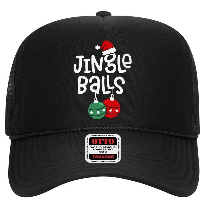 Jingle Balls Tinsel Tits Funny Matching Couple Chestnuts High Crown Mesh Back Trucker Hat