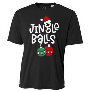 Jingle Balls Tinsel Tits Funny Matching Couple Chestnuts Cooling Performance Crew T-Shirt